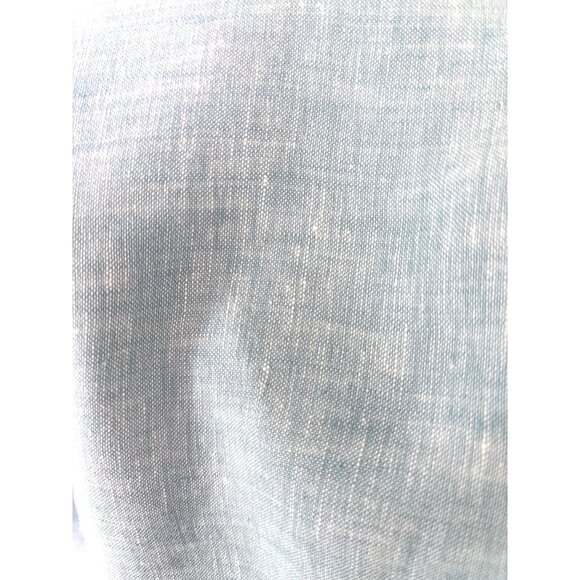 Untuckit Men's Shirt Size XXL 2XL 100% Linen NWOT Turquoise Blue Wrinkle Resista - Picture 10 of 10